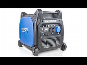 HYUNDAI 6600W/6.6KW REMOTE ELECTRIC START PETROL PORTABLE INVERTER GENERATOR | HY6500SEI, NEW, Video