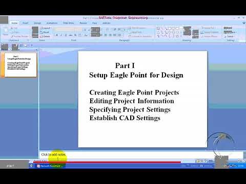 Eagle point road design Software tutorial (Amharic) Section1-1