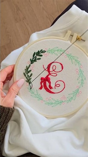 Holiday Embroidered Sweatshirt 🧵