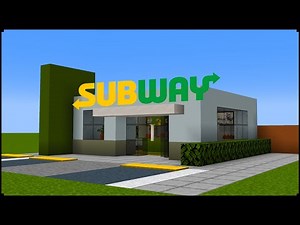 How To Make A Modern Subway Restaurant In Minecraft | City Tutorial
