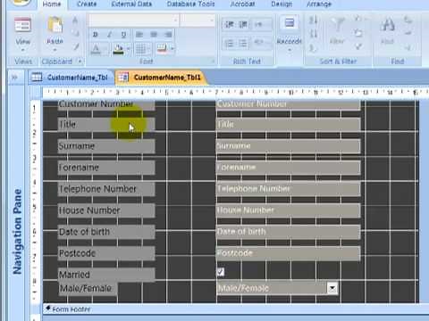 How To Create Forms and Buttons in Access