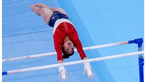 How far apart are uneven bars in the Olympics?