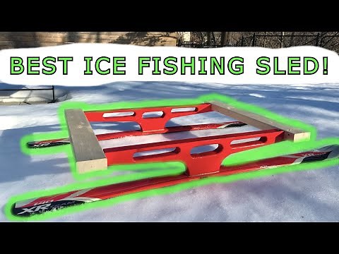 The Ultimate Ice Fishing Sled Design?! - Smitty Sled Build/Design