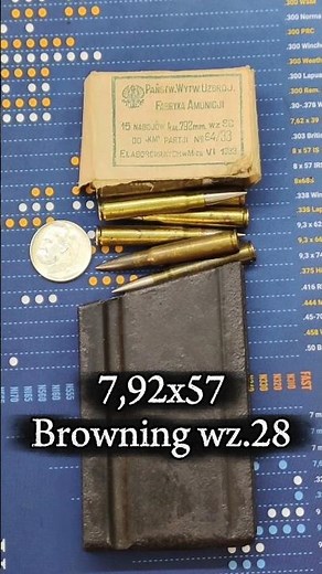 The best II WW 98k Mauser Ammo. Polish Browning mag load.