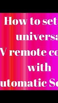 How to set the universal LCD/LED TV remote control (RM-014S+) with Automatic Search