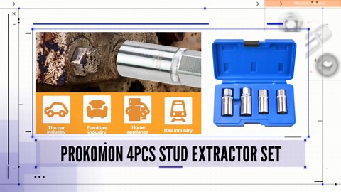 Prokomon Metric Stud Removal Tool; 4 Pieces Stud Extractor Set; Broken Stud Puller Set 6, 8,10,12 mm - Amazon.com