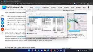 Fatal error C0000034 applying update operation in Windows 11