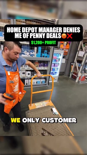 Frugal Season on Instagram: "Penny Police takes my items at checkout 🤬 Employees and managers at many Home Depot stores often refuse to sell penny items to regular customers. This isn’t just happening to me it happens to shoppers all the time, and some employees keep the items for themselves. Home Depot policy says customers can buy items for the price listed on the floor, should we be able to buy? 🤔 👉 Want to find penny deals too? We post them in our FREE Discord link in bio"