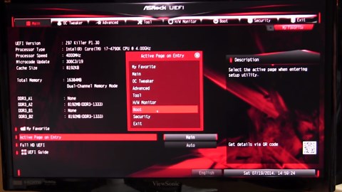 ASRock Fatal1ty Z97 Killer Motherboard BIOS Overview