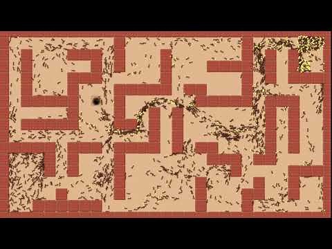 Ant Colony Sandbox, 8000 Ants Maze Running (HD)