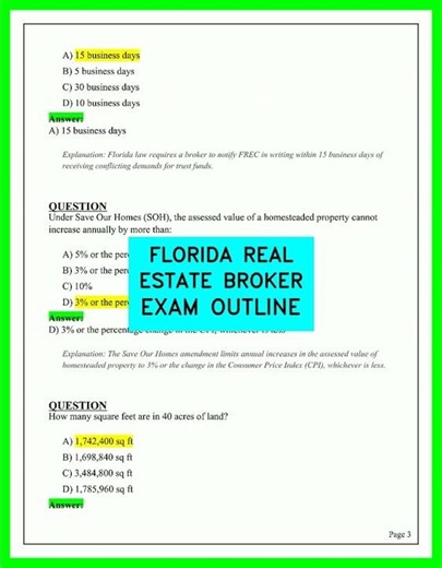 Florida Real Estate Broker Exam Outline 2026 Mastery Guide For The DBPR State Test