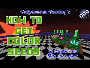 Minecraft - Sky Factory 5 - How to Make Color Seeds to Farm Dye Early Game
