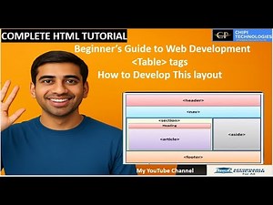 HTML Tutorial - Create a Real-life Web Page Layout 1 - Table - ChiPi Technologies
