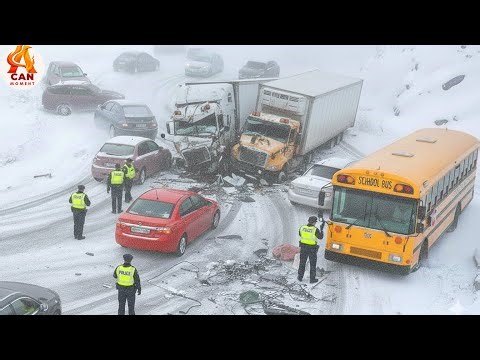 Icy Road Madness Caught on Camera - Shocking Winter Chaos #23