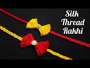 How to make Rakhi at home | Silk Thread Rakhi | Handmade Rakhi | Rakhi Designs | DIY Rakhi