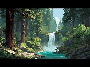 Pixel Art Forest Waterfall – 1 Hour of Pure Nature Ambience for Focus & Relaxation