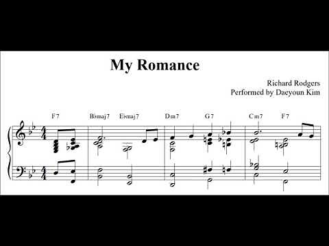 [Jazz Standard] 'My Romance' for solo piano (sheet music)