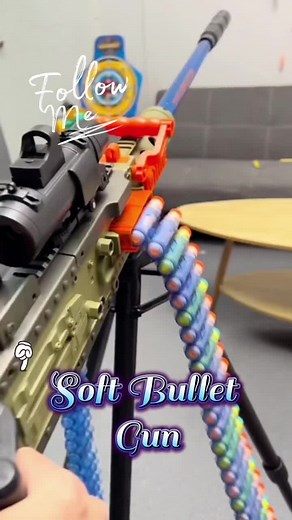 Electric Nerf Gun Toy - Full Automatic Blaster with Tripod