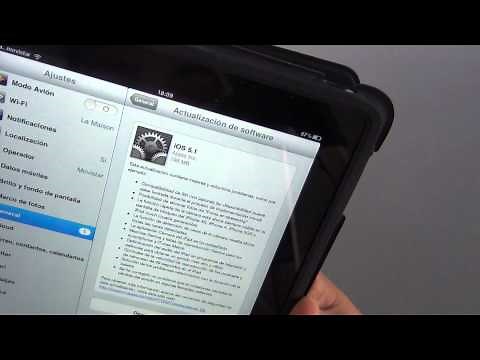 Cómo actualizar el software del iPad