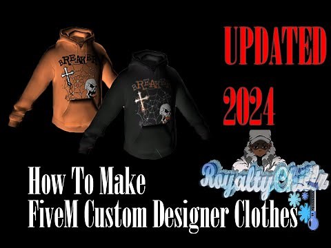 How to make custom gta fivem designer clothes step by step for beginners part1