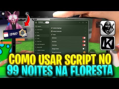 Como Baixar e Colocar SCRIPT no 99 Noites na Floresta (CELULAR/MOBILE) Instalar Executor/Usar Script