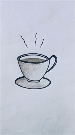 how to draw a tea cup.#teacup #easydrawing