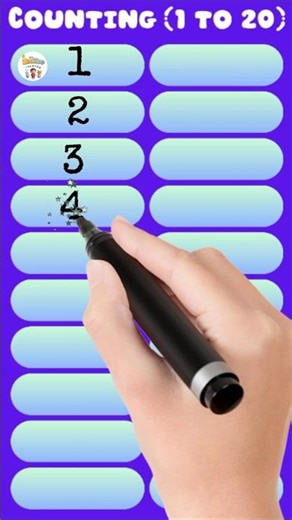 Let’s Write Numbers 1 to 20 Together! 🎉 #KidsLearning
