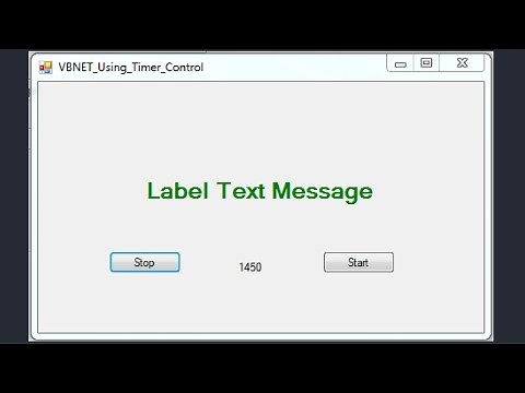 VB.NET Tutorial - How To Use Timer Control In Visual Basic.Net [ with source code ]