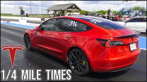 Tesla Model 3 Performance & Model S Raven: 1/4-Mile Track Tests