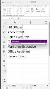 How to use Data Validation in Excel | Excel tricks and tips 🔥🔥 #excel #shorts