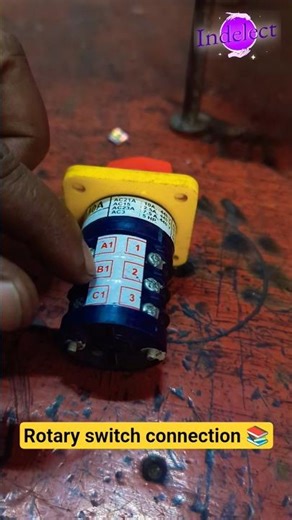 Rotary switch connection #iti #industrial #electrician