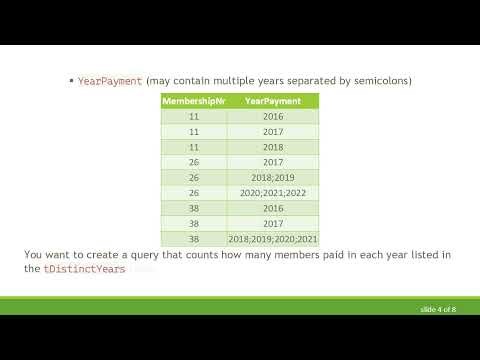 Counting Occurrences of Year Payments in MS Access SQL