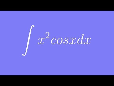 How to integrate x^2cosx using Integration by Parts