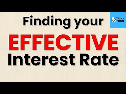 How to Calculate Your EFFECTIVE Annual Interest Rate | Step-by-step guide | Think Econ