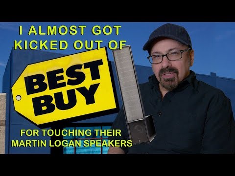I almost got kicked out of BestBuy for touching their Martin Logan speakers! #audiophile #speaker
