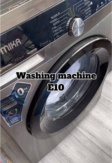 Troubleshooting E10 Error on Your Washing Machine