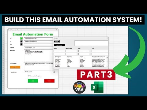 Build a Contact Form in Excel VBA + Final Test of Full Email Automation System (Part 3)