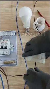 How to Wire One Light with One Switch | Simple House Wiring Tutorial for Beginners #oblonielectrical