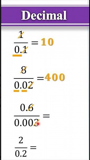 Decimal #maths #mathstricks