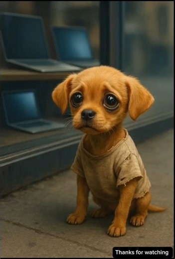 The poor puppy was teased for not affording a laptop, but he didn't give up #shorts #puppy #ai