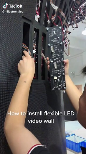 This video will show you how to install flexible LED video wall display screen #ledscreen #leddisplay #leddisplayscreen #ledvideowall #UnlimitedHPInk #ledpixel #ledmodule #customizedleddisplay #fyp #foryou