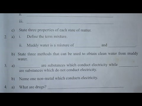 Introduction to Chemistry Form 1.Kcse pp1 revision.