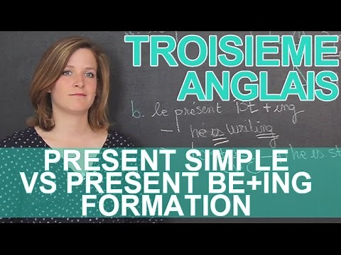 Present simple VS present be+ing: training - English - 3rd - Les Bons Profs