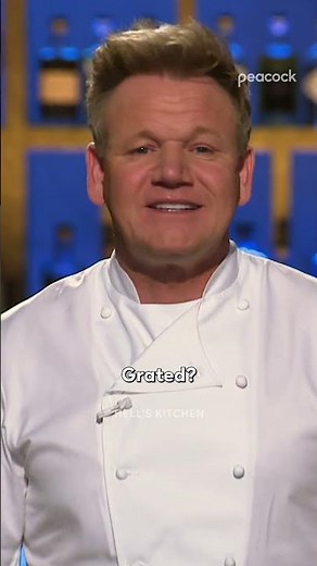 This dish didn’t turn out grate 🧀 #HellsKitchen #GordonRamsay #Shorts
