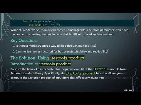 Optimize Your Model Runs by Avoiding Nested Loops: Elegant Solutions in Python