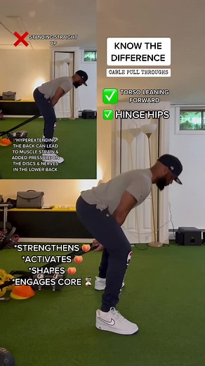 How to do a cable Pull Through- To do cable pull throughs, you stand with your feet shoulder-width apart, facing away from the machine. Then, you grab the cable with both hands and pull it through your legs, bending at the hips and keeping your back straight. Once the cable is through your legs, you stand up straight again by squeezing your glutes #glutes #glutesworkout #glutetips #glutegains #gluteshape