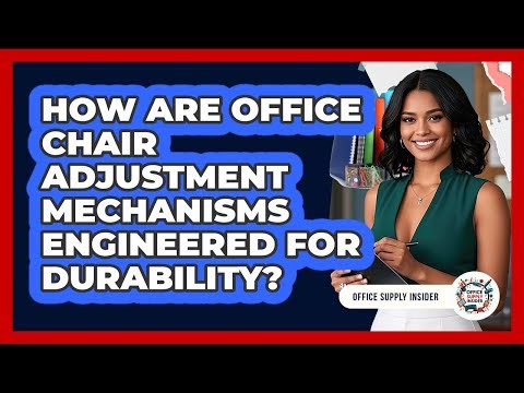 How Are Office Chair Adjustment Mechanisms Engineered For Durability? - Office Supply Insider