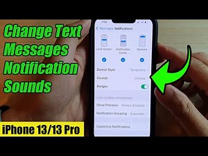 iPhone 13/13 Pro: How to Change Text Messages Notification Sounds