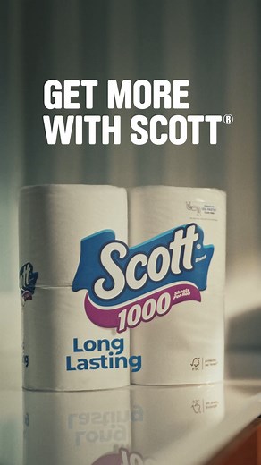 Kid used, parent friendly. Get toilet paper that lasts 2x longer* with Scott 1000. (*vs national brand soft & strong mega roll) | Scott Products