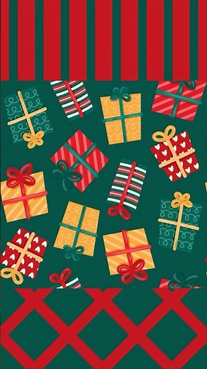 Festive Gift Wrap Magic 🎁 | Editable Free Seamless Pattern Canva Template